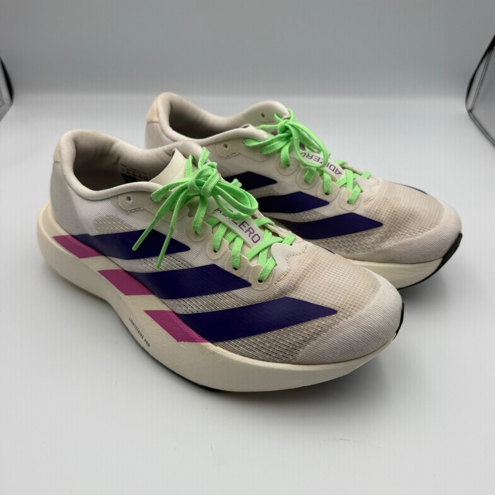 Adidas Adizero Prime X Strung Sample Off White Purple HQ0991 Size 7